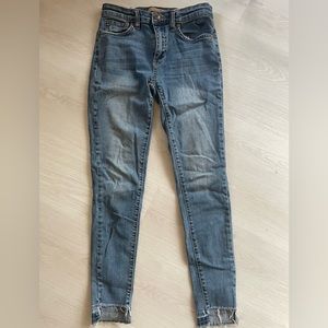 Joe’s Jeans skinny jeans with rough hem